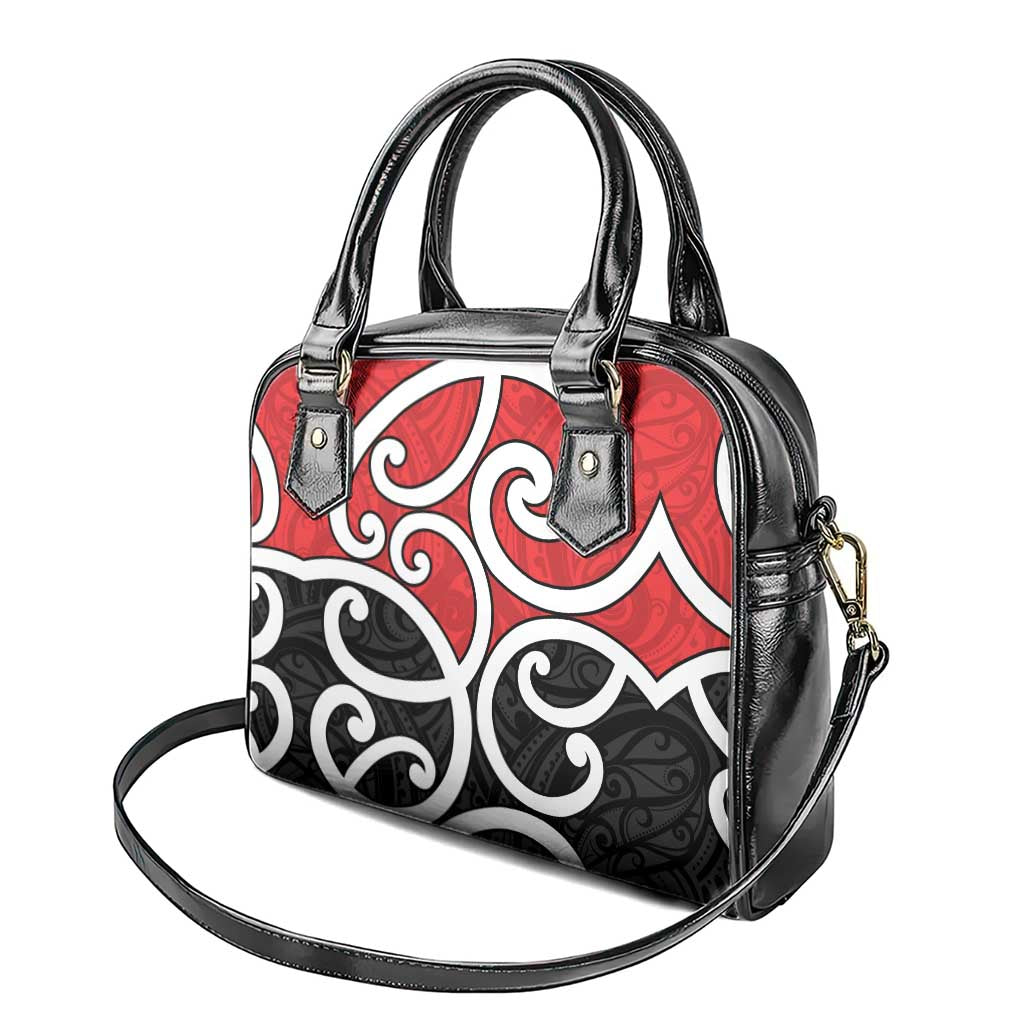 New Zealand Shoulder Handbag Maori Koru Tino Rangatiratanga Color - Aussie Hoodie