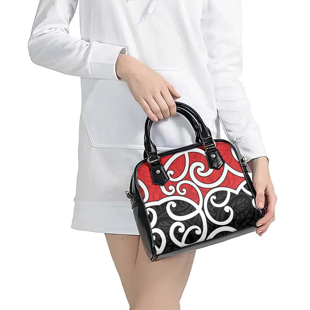New Zealand Shoulder Handbag Maori Koru Tino Rangatiratanga Color - Aussie Hoodie