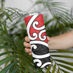 New Zealand Skinny Tumbler Maori Koru Tino Rangatiratanga Color - Aussie Hoodie