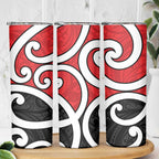 New Zealand Skinny Tumbler Maori Koru Tino Rangatiratanga Color - Aussie Hoodie