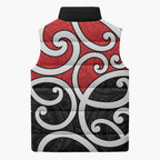 New Zealand Sleeveless Puffer Jacket Maori Koru Tino Rangatiratanga Color - Aussie Hoodie