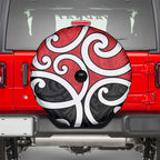 New Zealand Spare Tire Cover Maori Koru Tino Rangatiratanga Color - Aussie Hoodie