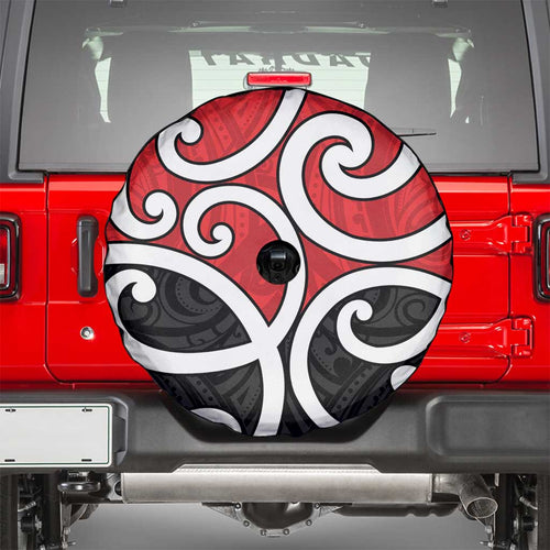 New Zealand Spare Tire Cover Maori Koru Tino Rangatiratanga Color - Aussie Hoodie