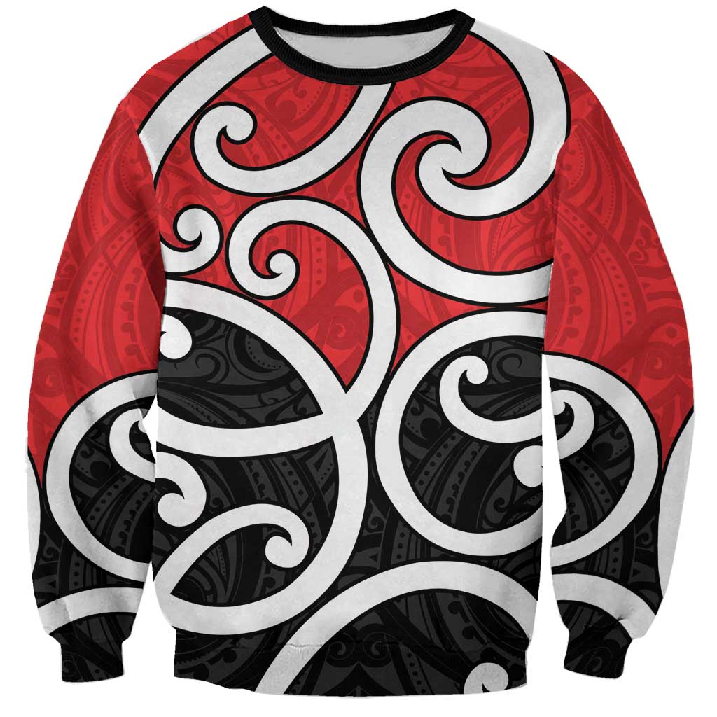 New Zealand Sweatshirt Maori Koru Tino Rangatiratanga Color - Aussie Hoodie