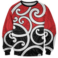 New Zealand Sweatshirt Maori Koru Tino Rangatiratanga Color - Aussie Hoodie