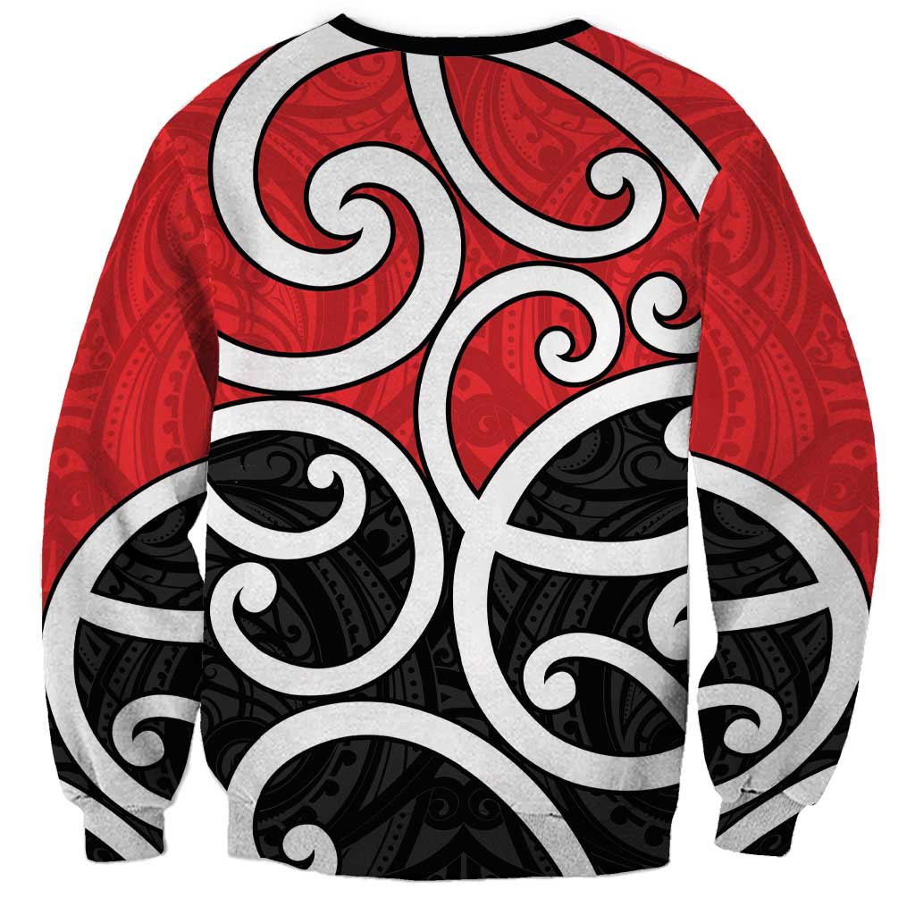 New Zealand Sweatshirt Maori Koru Tino Rangatiratanga Color - Aussie Hoodie
