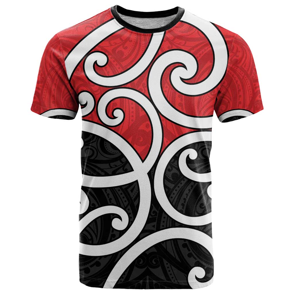 New Zealand T Shirt Maori Koru Tino Rangatiratanga Color - Aussie Hoodie