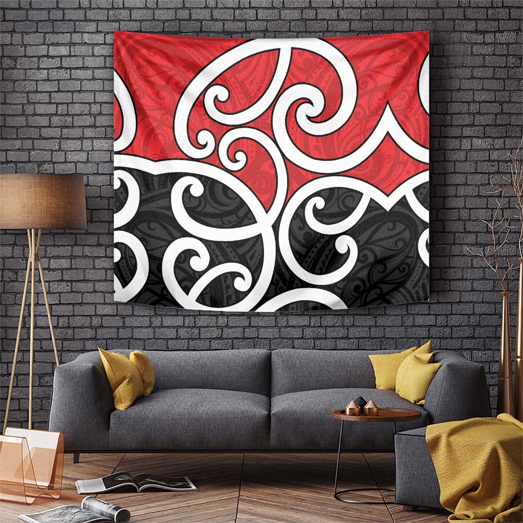 New Zealand Tapestry Maori Koru Tino Rangatiratanga Color - Aussie Hoodie