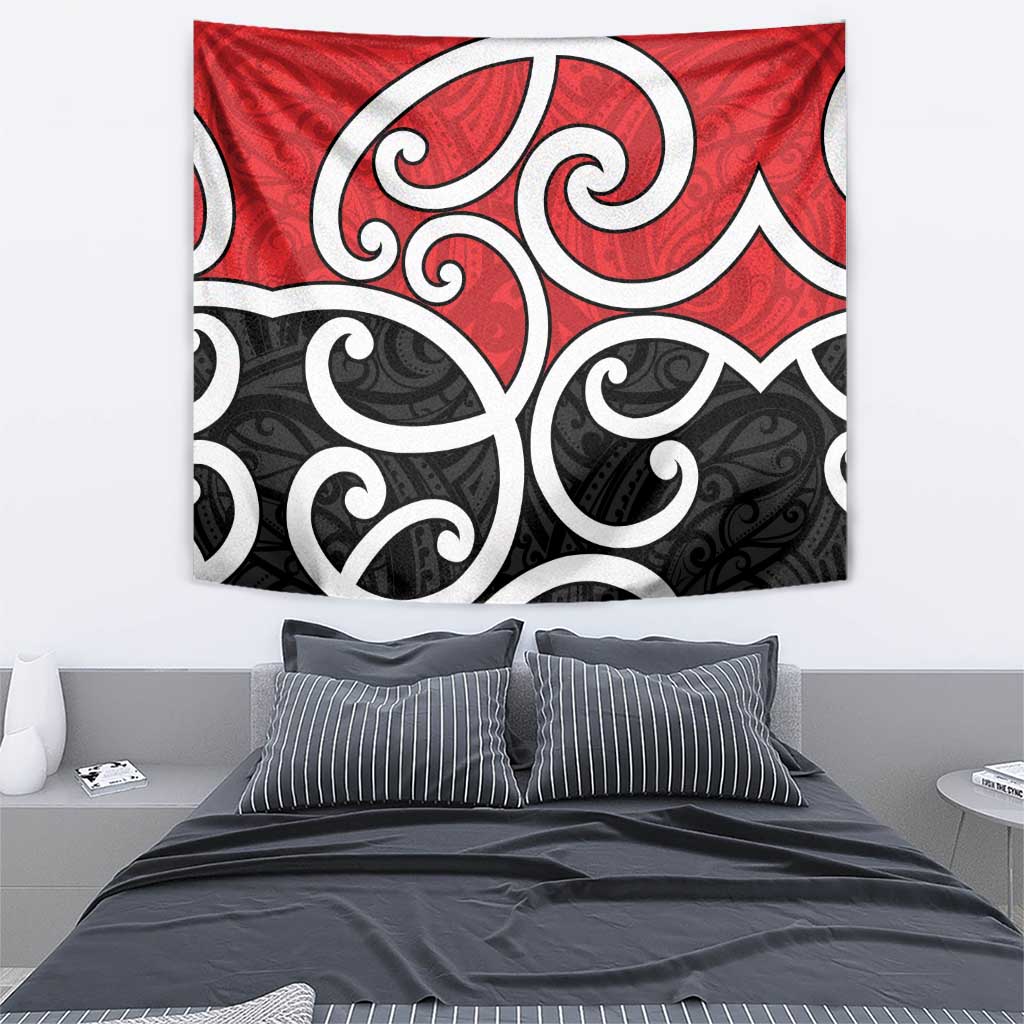 New Zealand Tapestry Maori Koru Tino Rangatiratanga Color - Aussie Hoodie