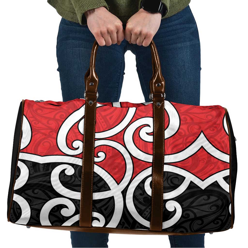 New Zealand Travel Bag Maori Koru Tino Rangatiratanga Color - Aussie Hoodie