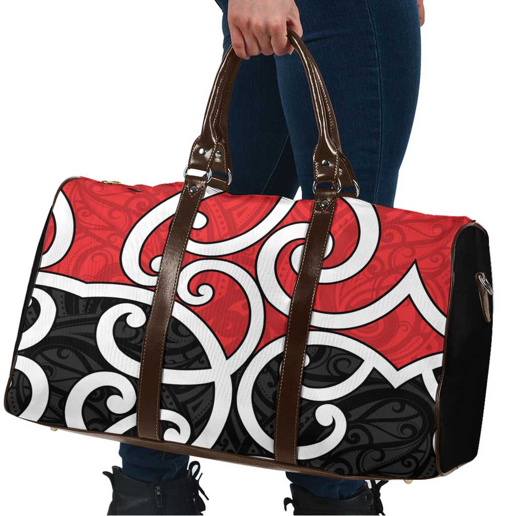 New Zealand Travel Bag Maori Koru Tino Rangatiratanga Color - Aussie Hoodie