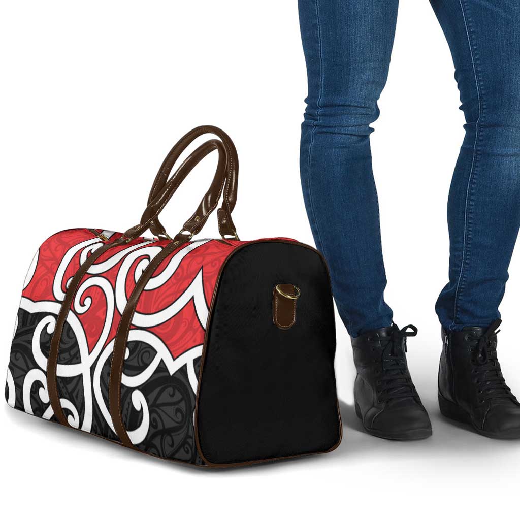 New Zealand Travel Bag Maori Koru Tino Rangatiratanga Color - Aussie Hoodie