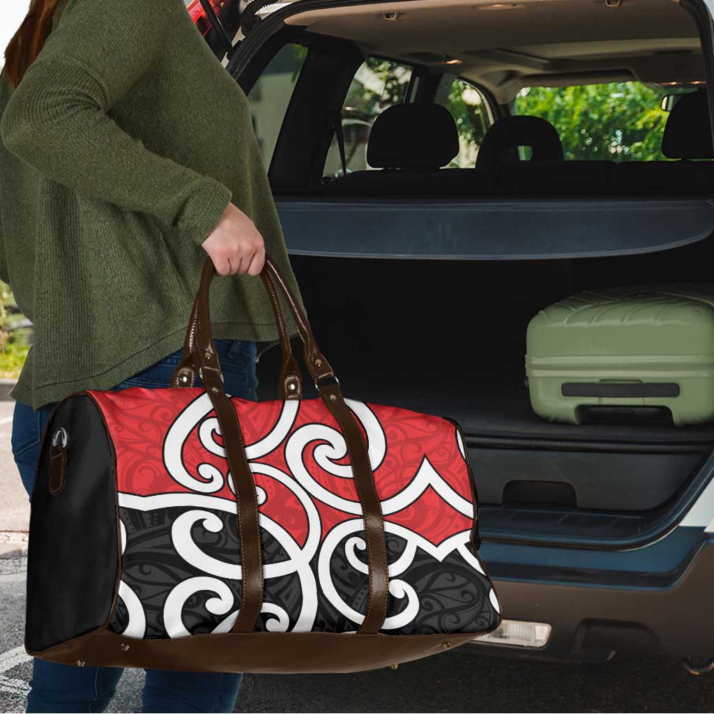 New Zealand Travel Bag Maori Koru Tino Rangatiratanga Color - Aussie Hoodie
