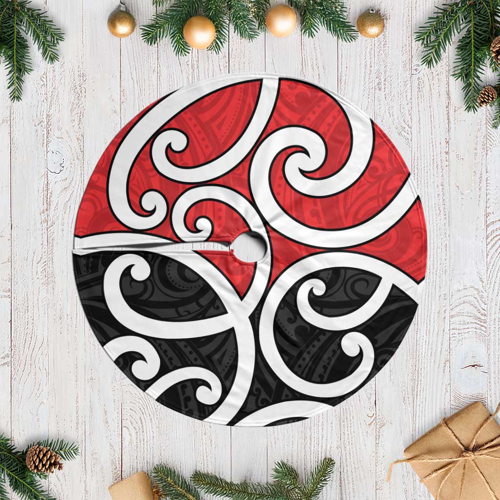 New Zealand Tree Skirt Maori Koru Tino Rangatiratanga Color - Aussie Hoodie