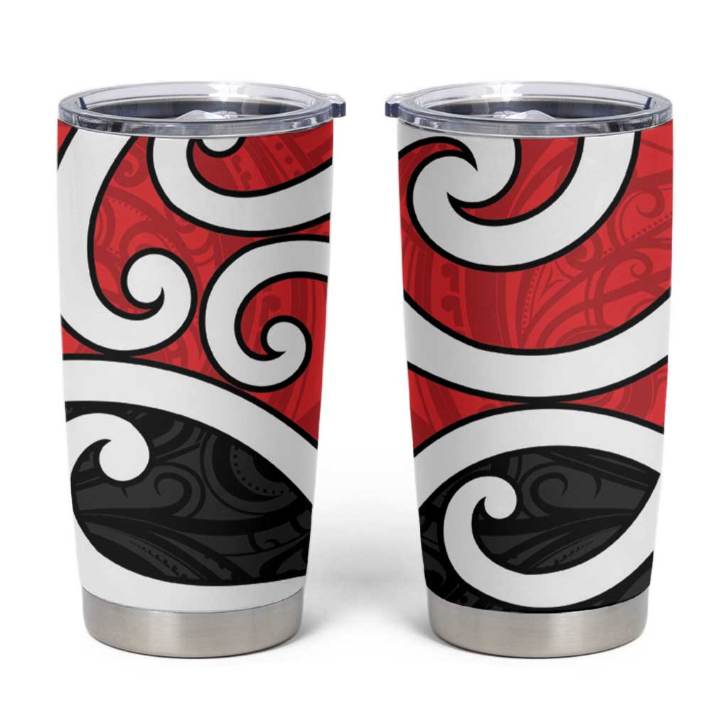 New Zealand Tumbler Cup Maori Koru Tino Rangatiratanga Color - Aussie Hoodie