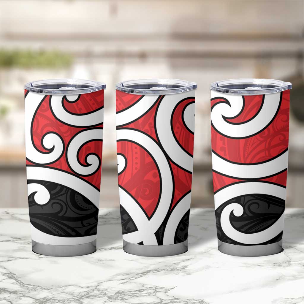 New Zealand Tumbler Cup Maori Koru Tino Rangatiratanga Color - Aussie Hoodie