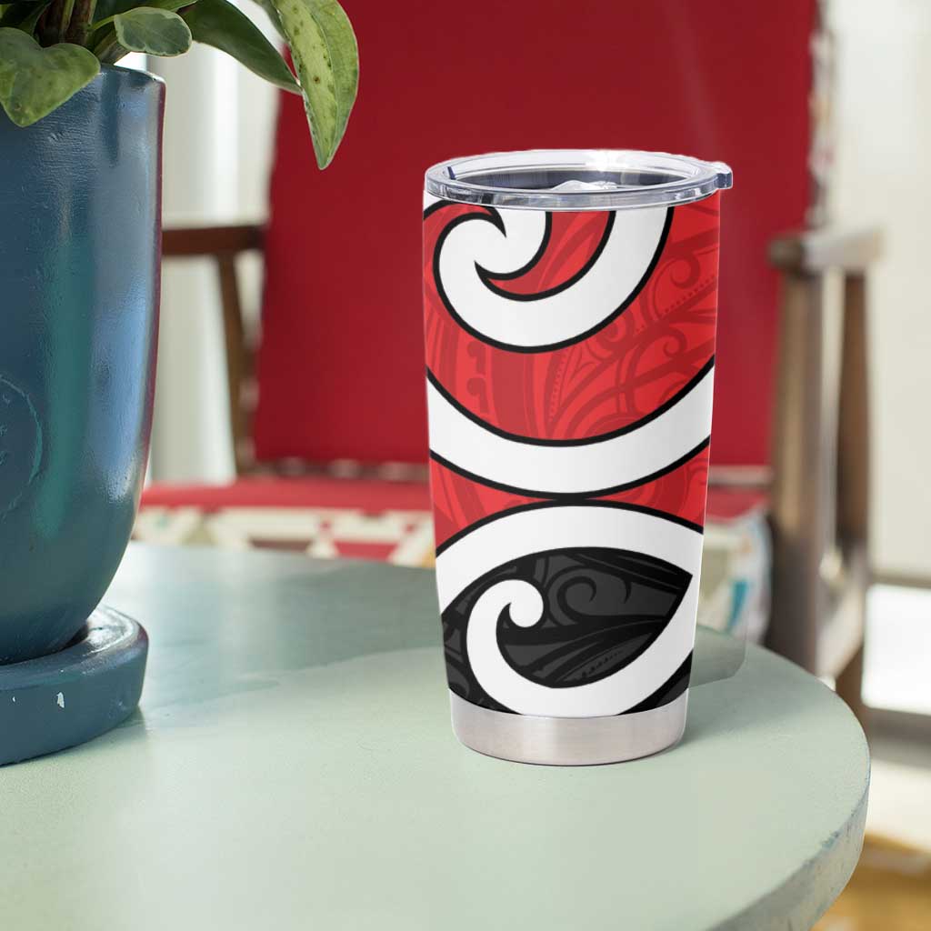 New Zealand Tumbler Cup Maori Koru Tino Rangatiratanga Color - Aussie Hoodie