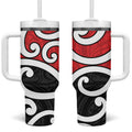 New Zealand Tumbler With Handle Maori Koru Tino Rangatiratanga Color - Aussie Hoodie