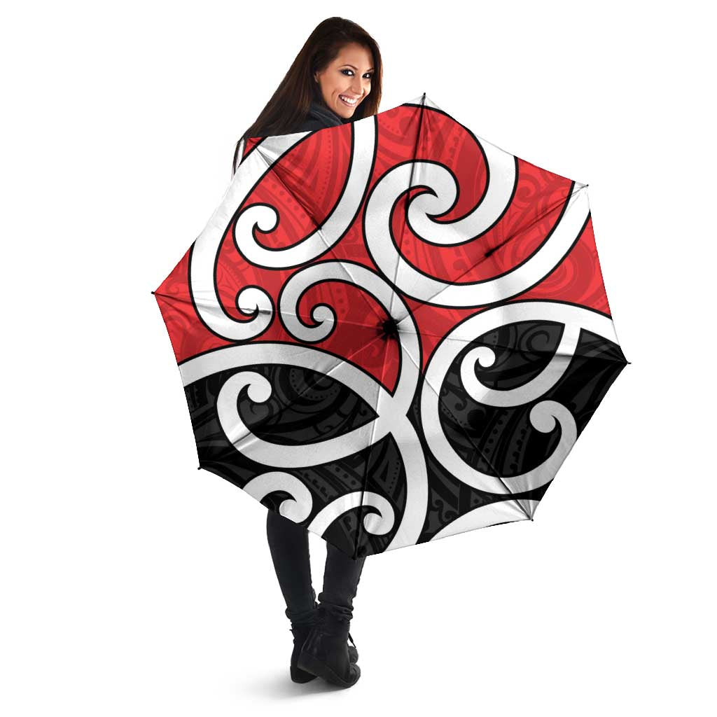 New Zealand Umbrella Maori Koru Tino Rangatiratanga Color - Aussie Hoodie