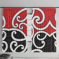New Zealand Window Curtain Maori Koru Tino Rangatiratanga Color - Aussie Hoodie