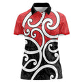 New Zealand Women Polo Shirt Maori Koru Tino Rangatiratanga Color - Aussie Hoodie