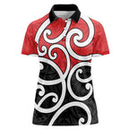New Zealand Women Polo Shirt Maori Koru Tino Rangatiratanga Color - Aussie Hoodie