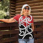 New Zealand Women Polo Shirt Maori Koru Tino Rangatiratanga Color - Aussie Hoodie