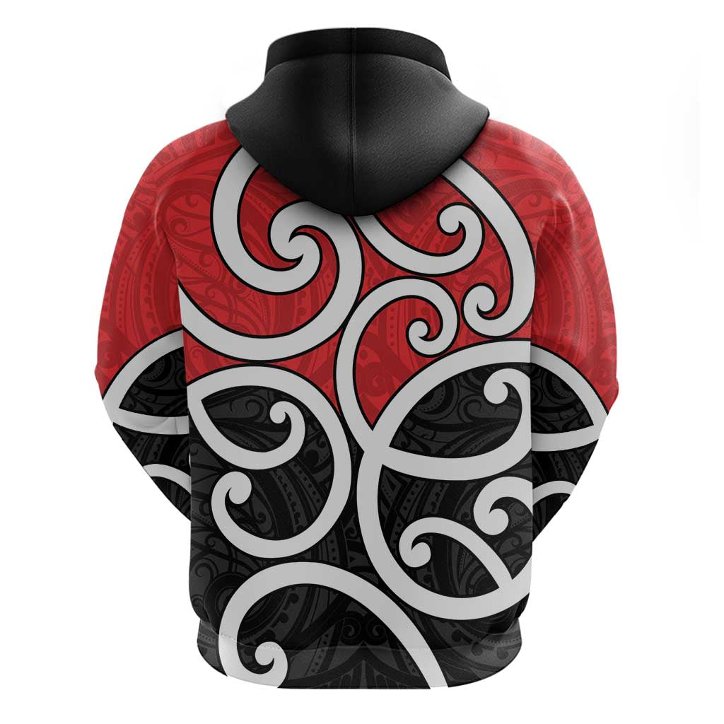 New Zealand Zip Hoodie Maori Koru Tino Rangatiratanga Color - Aussie Hoodie
