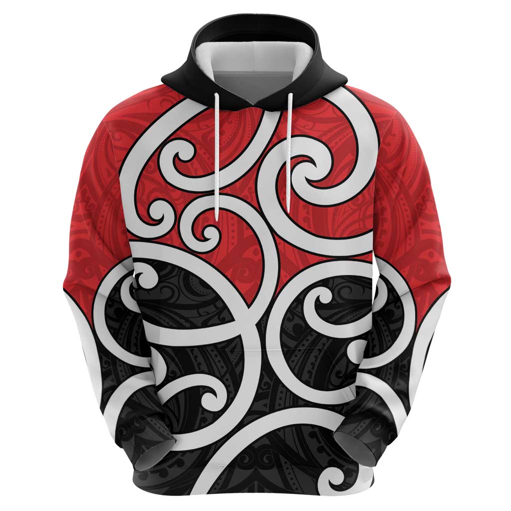 New Zealand Zip Hoodie Maori Koru Tino Rangatiratanga Color - Aussie Hoodie