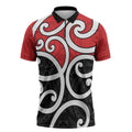 New Zealand Zipper Polo Shirt Maori Koru Tino Rangatiratanga Color - Aussie Hoodie