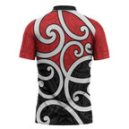 New Zealand Zipper Polo Shirt Maori Koru Tino Rangatiratanga Color - Aussie Hoodie