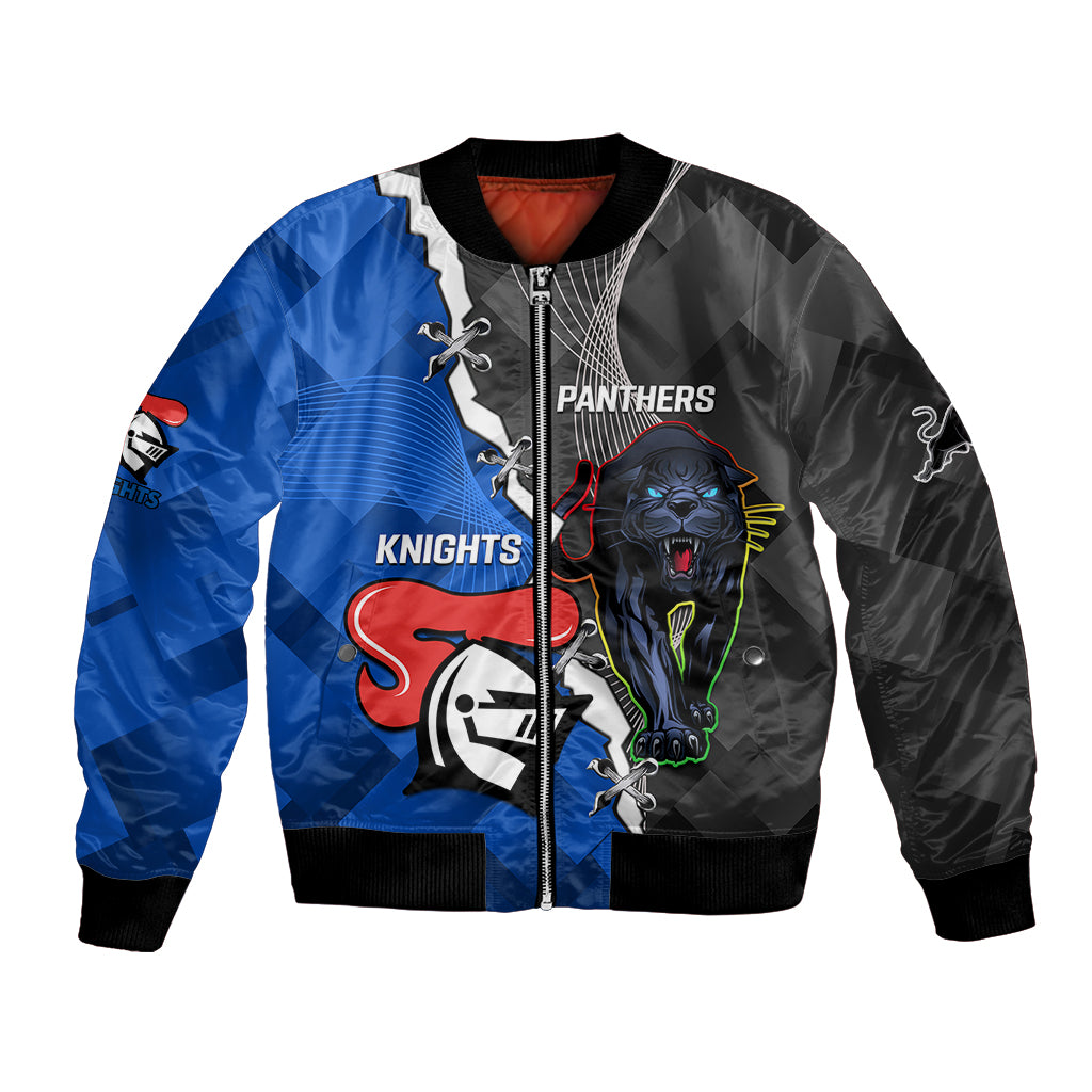 personalised-panthers-and-knights-rugby-bomber-jacket-2023-sporty-style