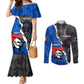 personalised-panthers-and-knights-rugby-couples-matching-mermaid-dress-and-long-sleeve-button-shirts-2023-sporty-style