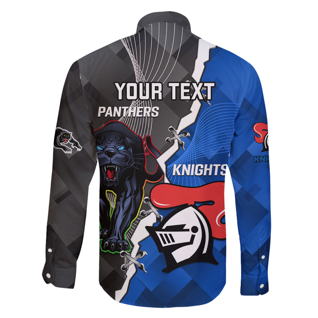 personalised-panthers-and-knights-rugby-family-matching-long-sleeve-bodycon-dress-and-hawaiian-shirt-2023-sporty-style