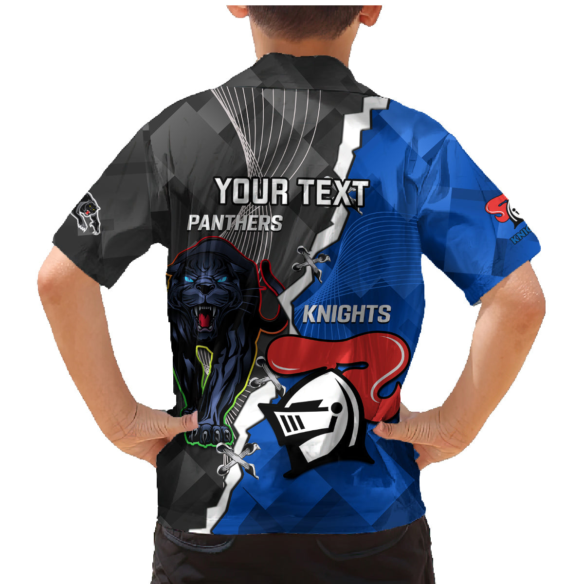 personalised-panthers-and-knights-rugby-family-matching-mermaid-dress-and-hawaiian-shirt-2023-sporty-style