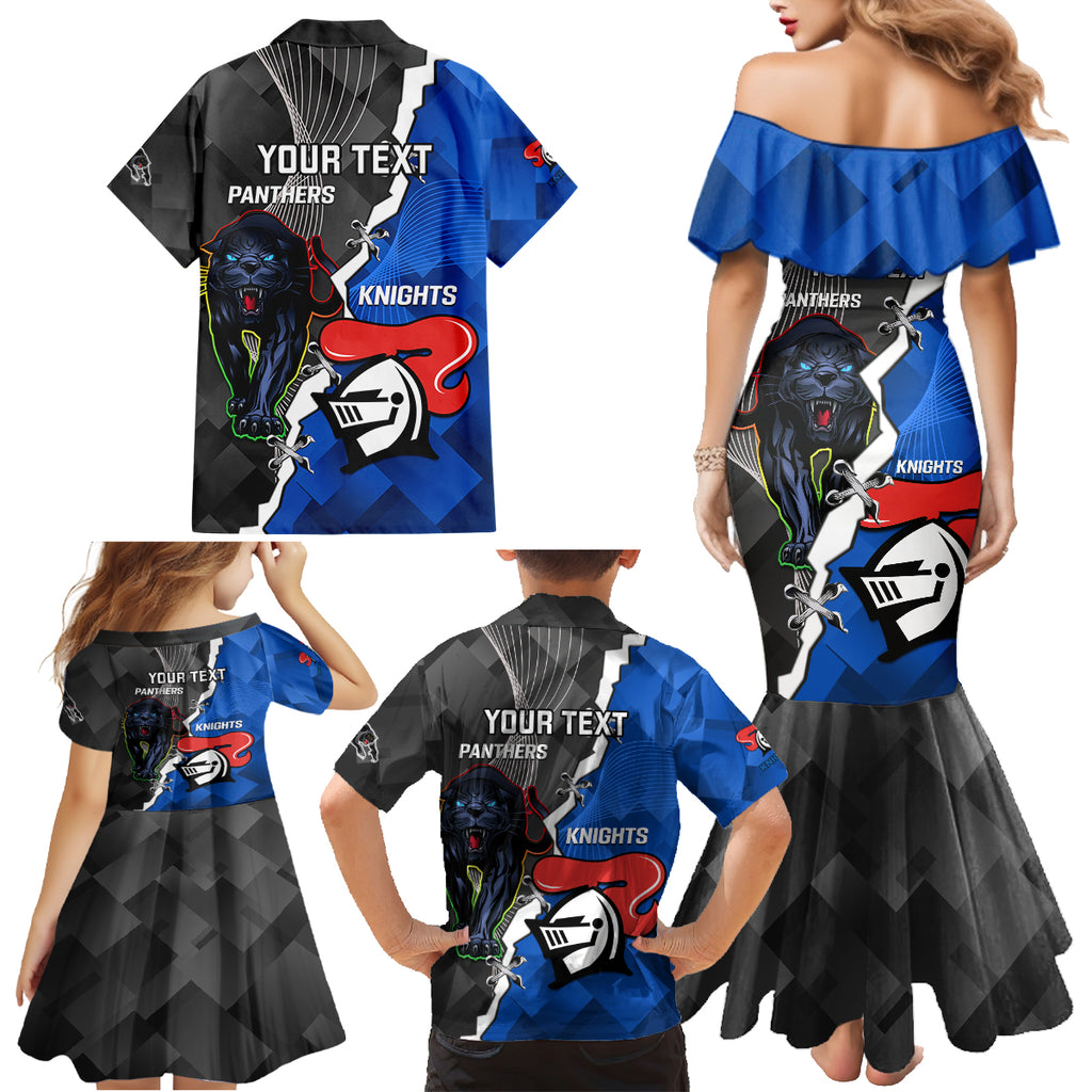 personalised-panthers-and-knights-rugby-family-matching-mermaid-dress-and-hawaiian-shirt-2023-sporty-style