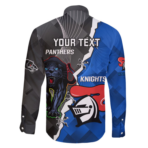 personalised-panthers-and-knights-rugby-family-matching-puletasi-dress-and-hawaiian-shirt-2023-sporty-style