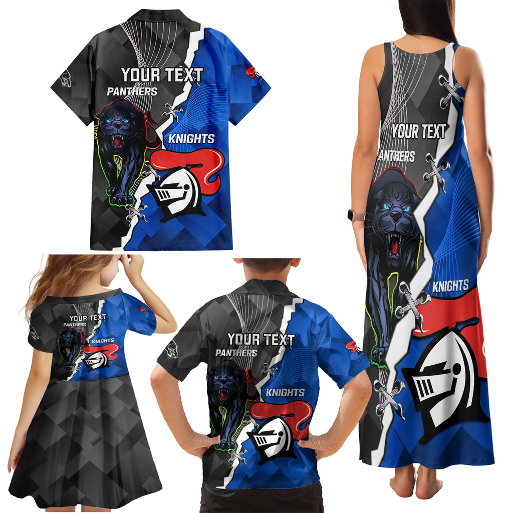 personalised-panthers-and-knights-rugby-family-matching-tank-maxi-dress-and-hawaiian-shirt-2023-sporty-style