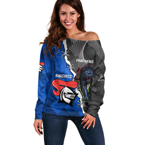 personalised-panthers-and-knights-rugby-off-shoulder-sweater-2023-sporty-style