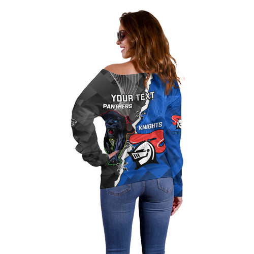 personalised-panthers-and-knights-rugby-off-shoulder-sweater-2023-sporty-style