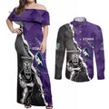 personalised-storm-and-warriors-rugby-couples-matching-off-shoulder-maxi-dress-and-long-sleeve-button-shirts-2023-sporty-style