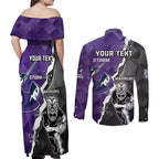 personalised-storm-and-warriors-rugby-couples-matching-off-shoulder-maxi-dress-and-long-sleeve-button-shirts-2023-sporty-style