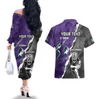 personalised-storm-and-warriors-rugby-couples-matching-off-the-shoulder-long-sleeve-dress-and-hawaiian-shirt-2023-sporty-style