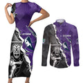 personalised-storm-and-warriors-rugby-couples-matching-short-sleeve-bodycon-dress-and-long-sleeve-button-shirts-2023-sporty-style