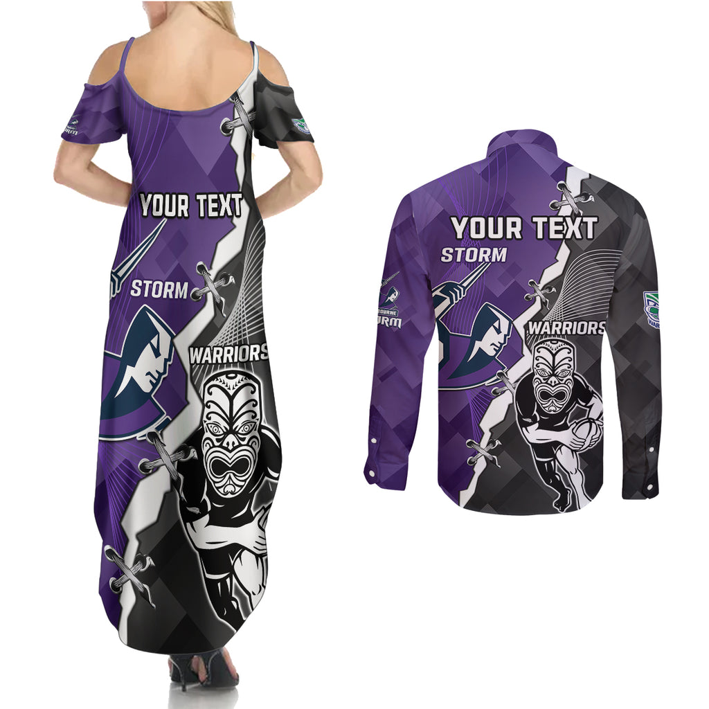 personalised-storm-and-warriors-rugby-couples-matching-summer-maxi-dress-and-long-sleeve-button-shirts-2023-sporty-style