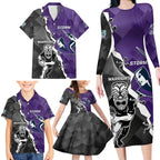 personalised-storm-and-warriors-rugby-family-matching-long-sleeve-bodycon-dress-and-hawaiian-shirt-2023-sporty-style
