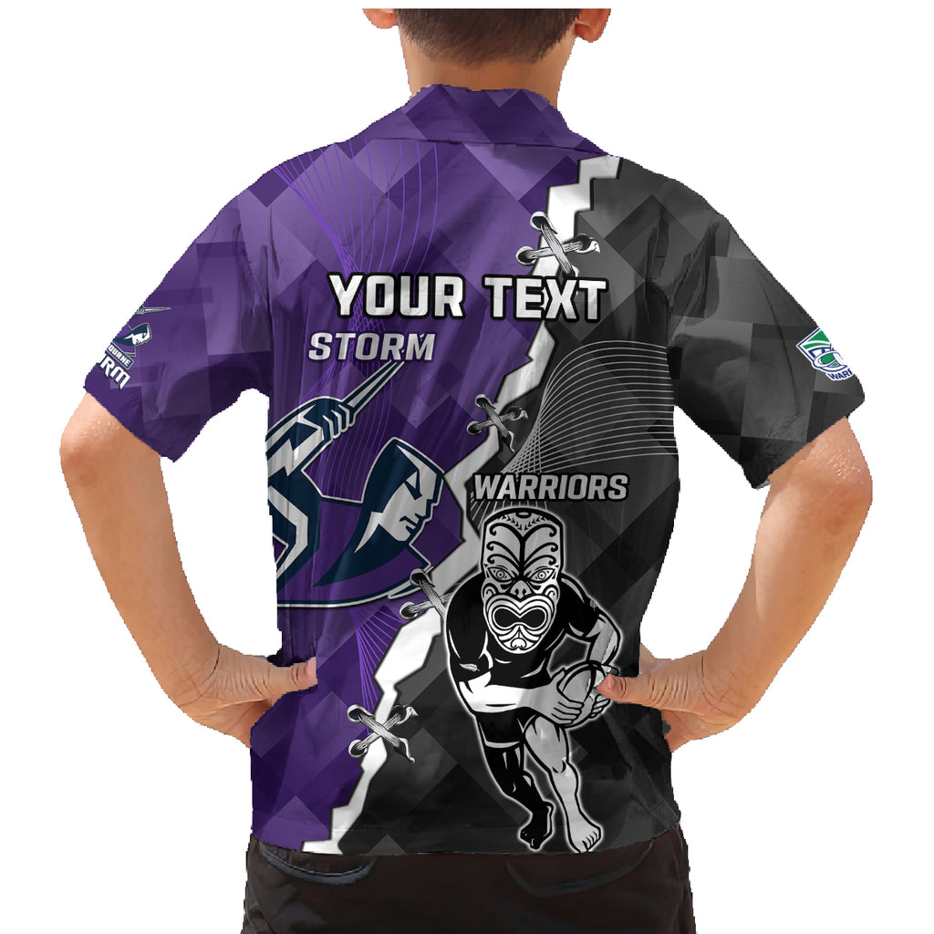 personalised-storm-and-warriors-rugby-family-matching-mermaid-dress-and-hawaiian-shirt-2023-sporty-style