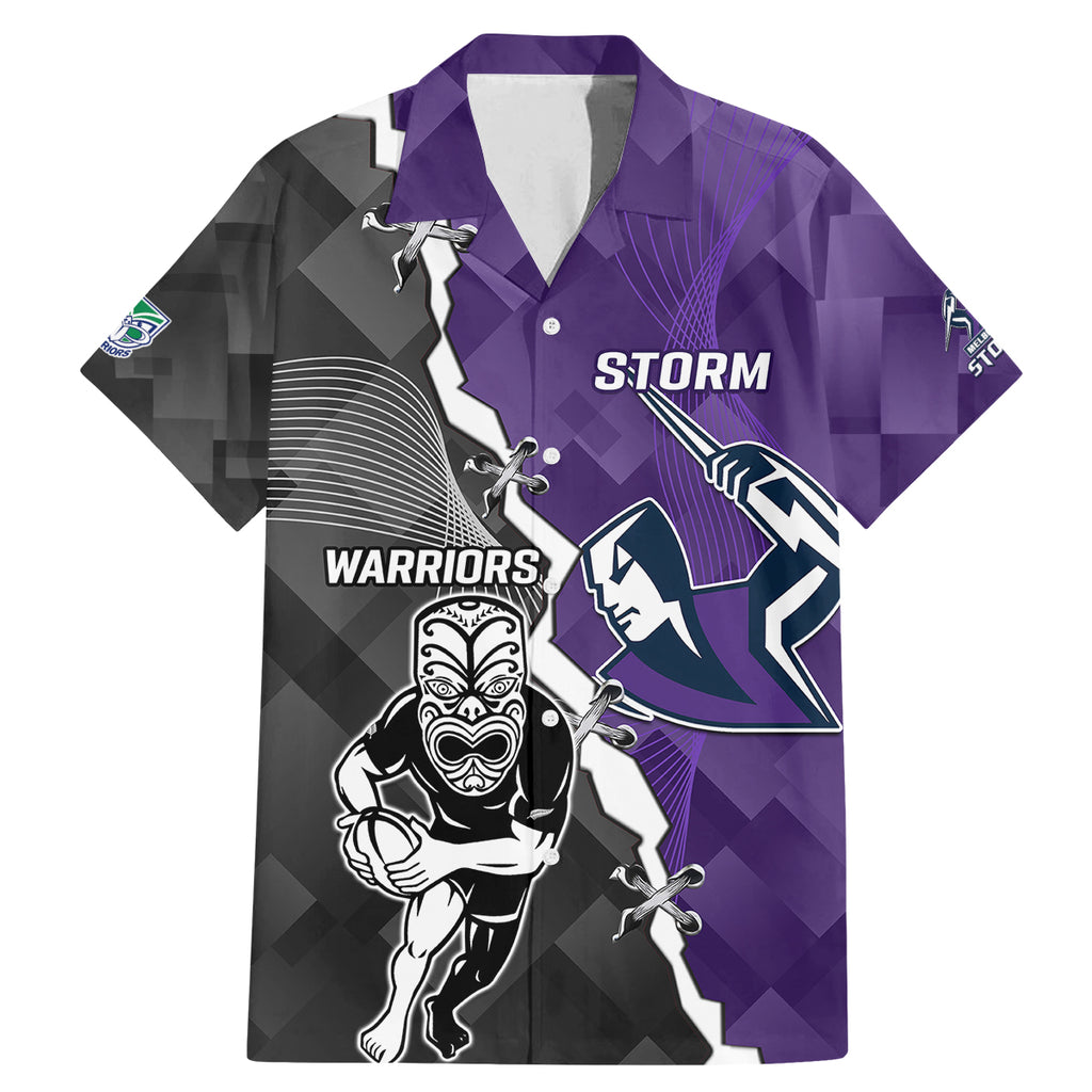 personalised-storm-and-warriors-rugby-family-matching-mermaid-dress-and-hawaiian-shirt-2023-sporty-style
