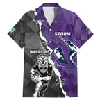 personalised-storm-and-warriors-rugby-family-matching-mermaid-dress-and-hawaiian-shirt-2023-sporty-style