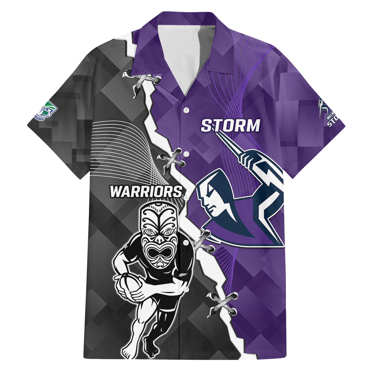 personalised-storm-and-warriors-rugby-family-matching-mermaid-dress-and-hawaiian-shirt-2023-sporty-style